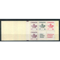 Канада - 1982г. - стандартный выпуск, кленовый лист - 1 буклет - MNH. #3-WB-76-KS-2