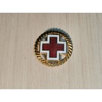 Знак "Красного креста", эмаль,  Германия, тяжёлый металл.