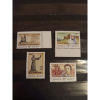 1993 Беларусь персоналии Калиновский Рогвалод Рогнеда Будный чистый MNH** (3-13)