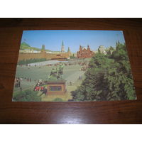 Москва Вид на Красную площадь 1987 год чистая