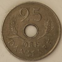 Дания 25 эре 1967 год