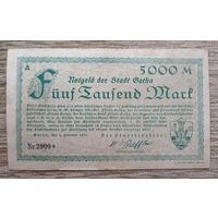 Werty71 Германия 5000 марок 1923 банкнота Гроссгельд Гота