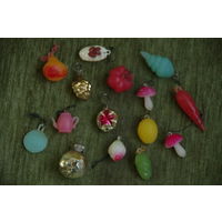 Елочные  игрушки - мини   ( 15 шт )