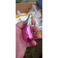 РЕДКАЯ ЁЛОЧНАЯ ИГРУШКА СССР  БАКЛАЖАН ЛОТ 27 КАТАЛОГ СОСТОЯНИЕ ! НА  ФОТО . ОРИГИНАЛ  .  Распродажа Коллекции !!! . Экспресс  Аукцион  не с рубля без МПЦ и прочего 3 ДНЯ  .Много лотов в продаже .