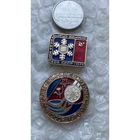 Значки Зимняя Спартакиада народов СССР, 1974,1978, 2 шт