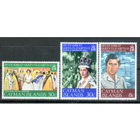 Каймановы острова - 1977г. - 25 лет регентства королевы Елизаветы II - 3 марки - полная серия, MNH [Mi 380-382]. #4-B6-Z-1-2