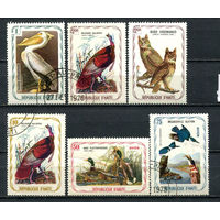 Гаити - 1974-1976 - Птицы - (есть помятости) - 6 марок. Гашеные, MH, MNH.  (Лот 1Hi)-T41P4