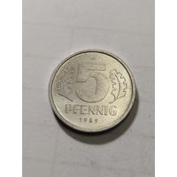 ГДР 5 пфенинг 1989