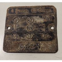 Старинная накладка на коробку передач автомобиля White