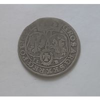 Карона i Ян Казiмiр! 6 Грошей 1667, TLB Быдгощ. ОЧЕНЬ редкий вариант легенды: POL & S MDL