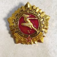 Значок ГТО СССР V ступень: "Бодрость и здоровье" (для мужчин 40-60 лет и женщин 35-55 лет).