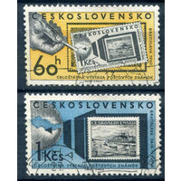 Чехословакия - 1960г. - национальная филателистическая выставка - 2 марки - полная серия, гашёные [Mi 1209-1210]. #3-WB-76-A-1