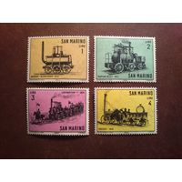 Сан -Марино 1964 г.Локомотивы./п/