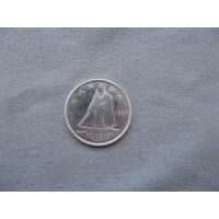 Канада 10 центов 1964 год  Елизавета II от 1 рубля без минимальной цены