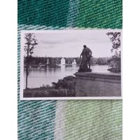 Открытка г. Пушкин 1955 г. Вид на Большое озеро