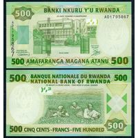 Руанда 500 франков 2008 год, UNC