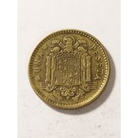 Испания 1 песета 1963