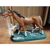 Конь литой ручная работа