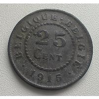 Бельгия 25 сантимов, 1915 1-3-17