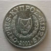 Кипр 20 центов, 2001 г., KM# 62.2
