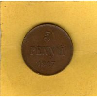 5 пенни 1917г.