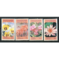 Танзания - 1986 - Цветы - [Mi. 324-327] - полная серия - 4 марки. MNH.  (Лот 88HN)-T2P25