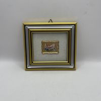 Миниатюрная картина- хромолитография Мост через реку. Италия. 3626