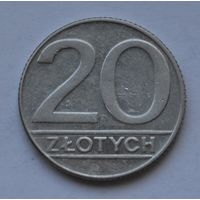 Польша, 20 злотых 1989 г.