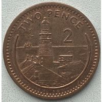 Гибралтар 2 пенса 1999 г.