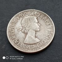 Флорин 1954 г. Выпущен в честь приезда Елизаветы II.