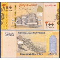 Йемен, 200 риалов 2018 г, P-38(2) (A|36, крепость Забид в Ходейде), UNC