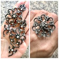 Серьги и кольцо комплект