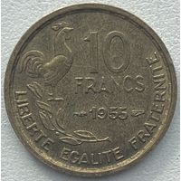 Франция 10 франков 1955 г.