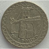 Великобритания 1 фунт 2005 г.