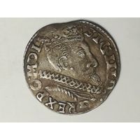 Трояк (3 гроша) 1601г. с рубля!