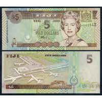 Фиджи 5 долларов 2002 год, UNC