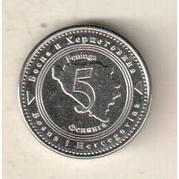 Босния и Герцеговина 5 фенинг 2025