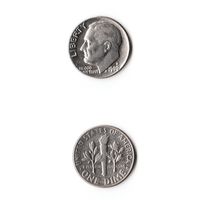 США 10 центов 1980 (D)  года