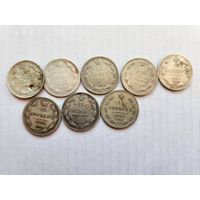 Сборный лот Российской империи-24 монеты