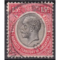 209.BrK. Великобритания. Колонии. Британская подмандатная территория Танганьика. Георг V. Стандарт. 1927 г. 15c. Mi.#84.