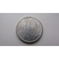 Бразилия 10 крузейро  1965