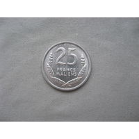 Мали 25 франков 1961 год