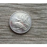 Werty71 Британские Виргинские острова 10 центов 1974 Красногрудый пегий зимородок