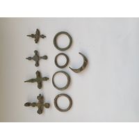 Крестики нательные и колечки