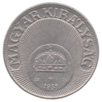 Венгерское Королевство (Регентство). Венгрия. 20 филлеров 1938. AU.