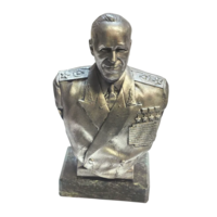 Бюст Г.К. Жуков Олово/Змеевик