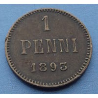 Финляндия в составе РИ. 1 пенни 1893