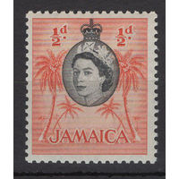 Ямайка 1956 ** Queen Elizabeth II, марка из серии (Mi 161), Британские колонии