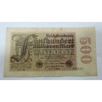 500 миллионов марок 1923 г. Германия