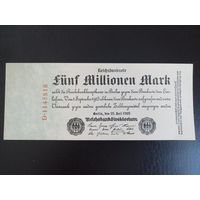 Германия 5 миллионов марок 1923 AU*UNC